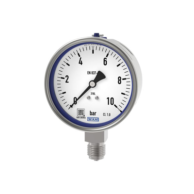 Wika Models 232.50, 233.50 Bourdon tube pressure gauge, stainless steel