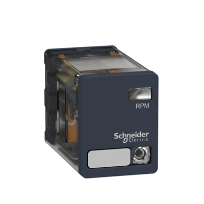 Schneider RPM23P7 plug-in relay lockable test button