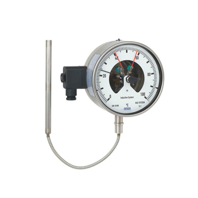 Wika Gas-actuated thermometer with switch contacts TGS73