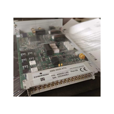 Emerson A6500-UM Universal Measurement Card interacting with analog signals
